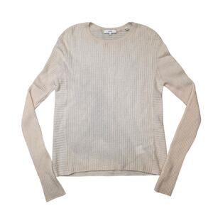 Vince 100% Cashmere Ribbed Knit Sweater Women’s Large Blush Pink Lightweight